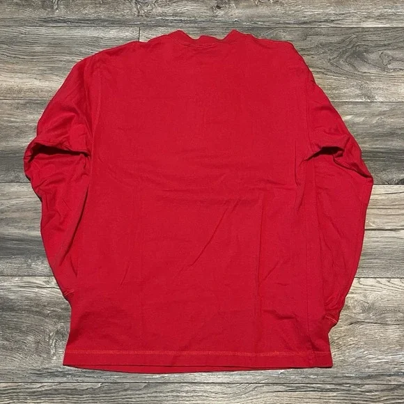 Vintage 90s 101 Dalmatians Long Sleeve Red Henley Shirt Medium Disney Store - Picture 5 of 7